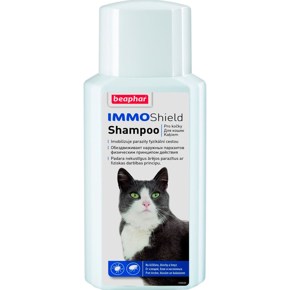 Beaphar Immo Shield šampūns pret blusām un ērcēm kaķiem 200 ml